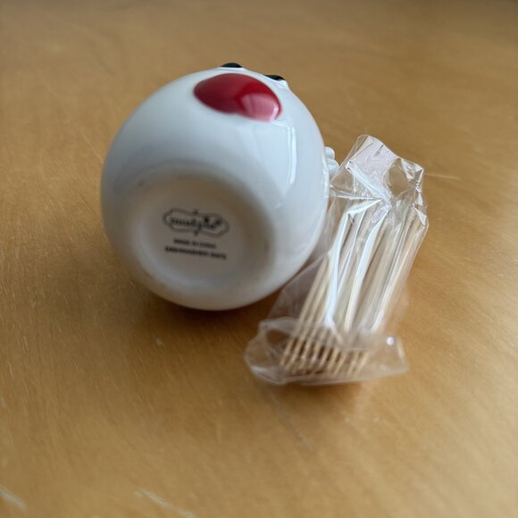 Mud Pie Take Your Pick Reindeer Toothpick Holder Rudolph Holiday Red NWOT - Picture 4 of 4